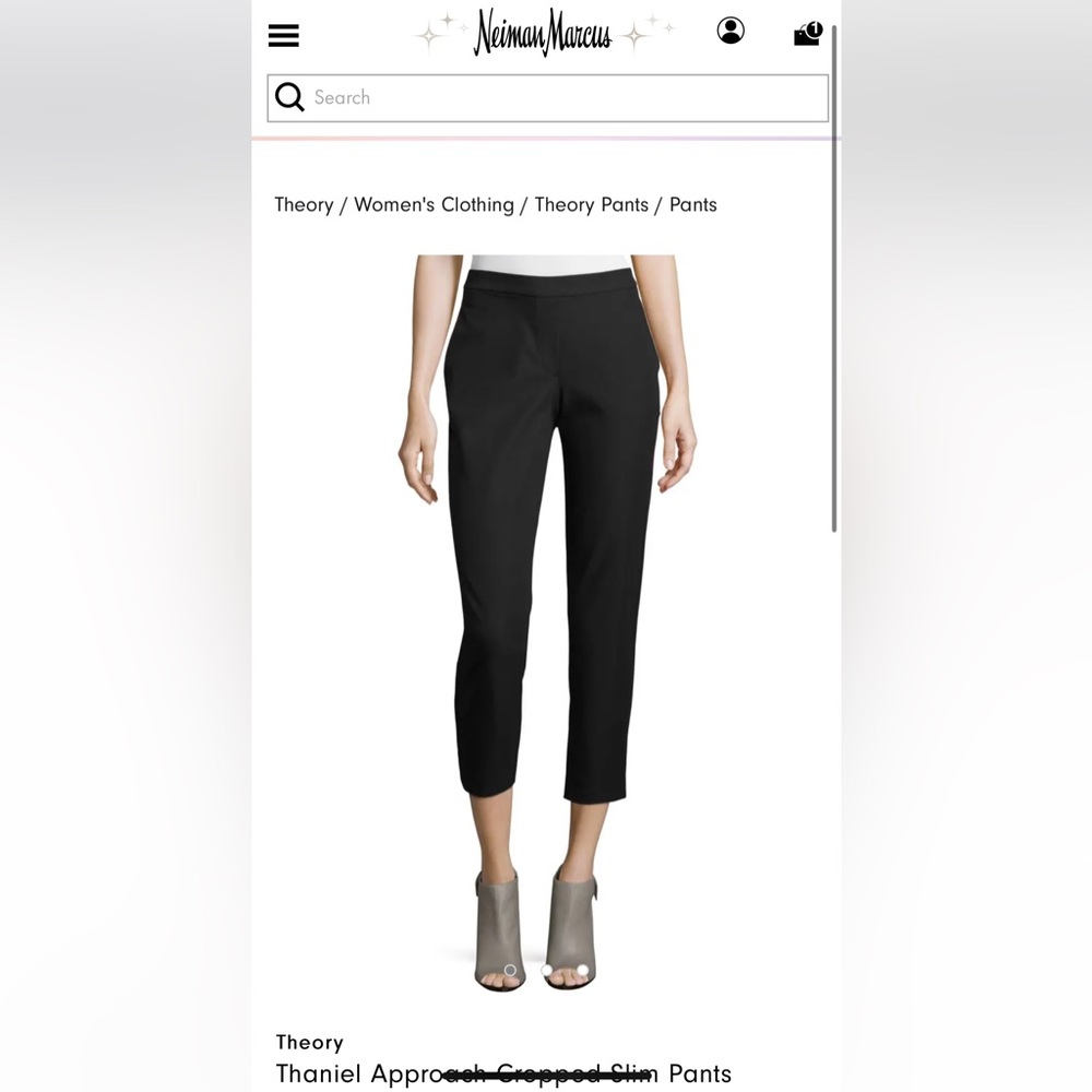 Theory approach crop slim pants 4